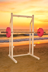 Muscle Mirage Series – 1980s Weight Bench at Sunset
